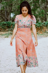 Abigail Peach Maxi Dress