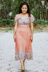 Abigail Peach Maxi Dress