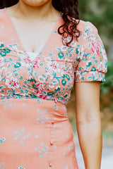Abigail Peach Maxi Dress