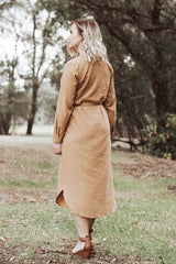 Jayde Classic Shirt Dress - Mustard