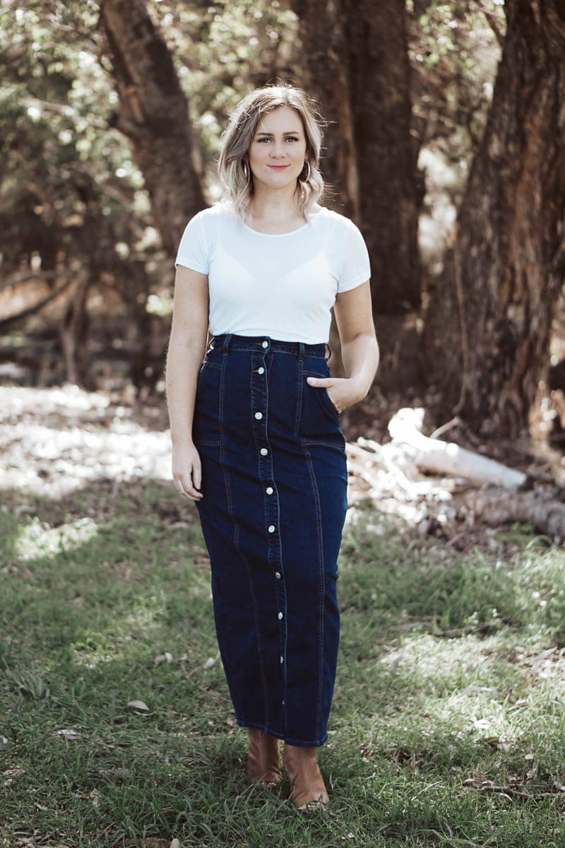High waisted midi skirt 08 sale