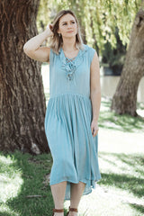 Shell Dress - Aqua