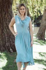 Shell Dress - Aqua