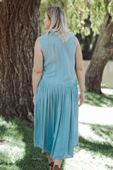Shell Dress - Aqua